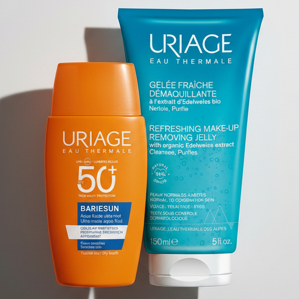 Kit Uriage Bariésun Aqua Ultra Mate SPF 50+ GRATIS Uriage Gel Desmaquillante Refrescante x 150ml