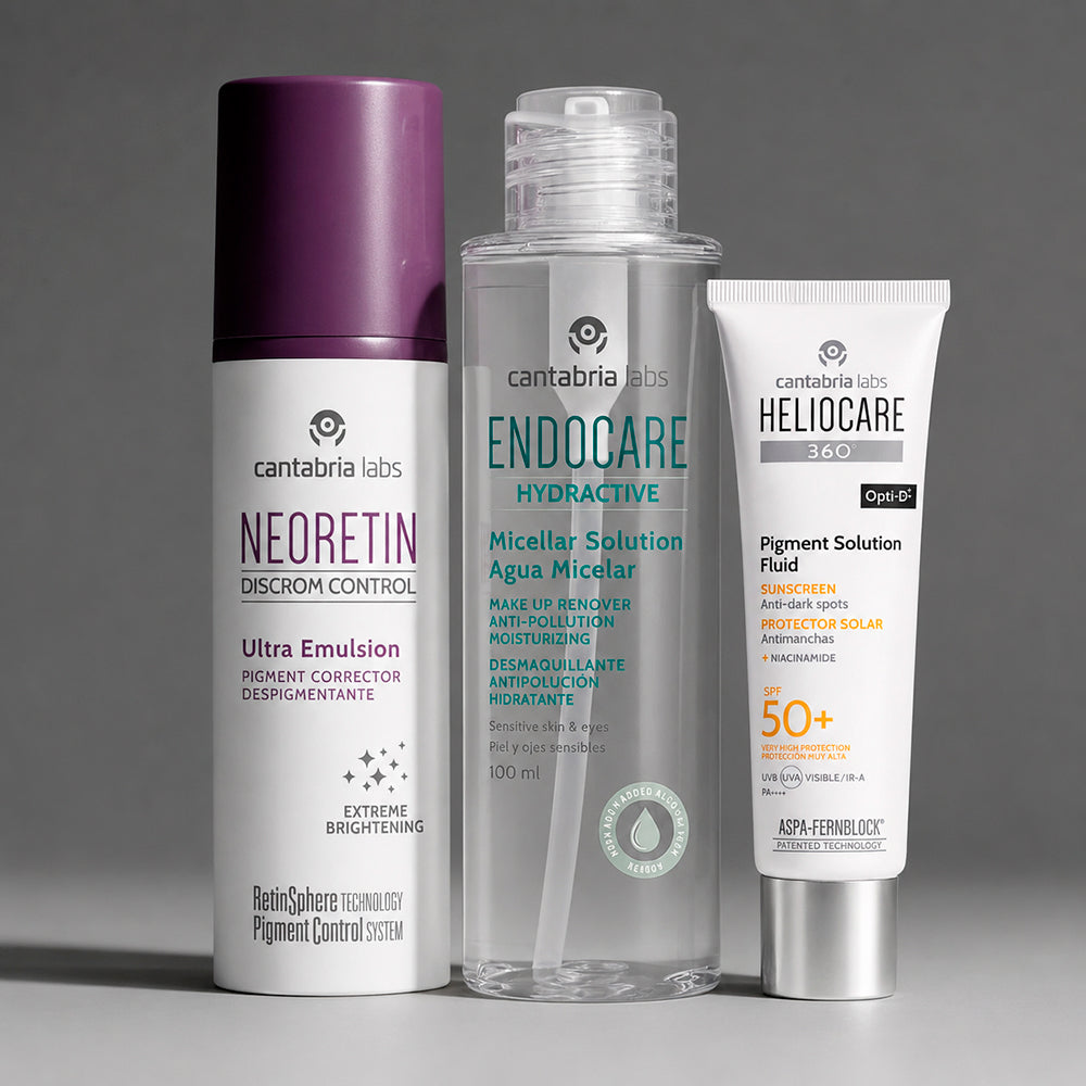 Kit FULL ANTIMANCHAS Neoretin Ultra GRATIS Hydractive Micelar 100ml GRATIS Heliocare Pigment Solution x 15ml