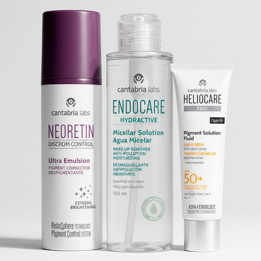 Kit FULL ANTIMANCHAS Neoretin Ultra GRATIS Hydractive Micelar 100ml GRATIS Heliocare Pigment Solution x 15ml