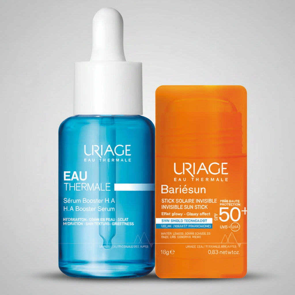 Kit Agua Termal Suero Ácido Hialurónico 1.5% GRATIS Bariésun Stick Invisible X 18gr