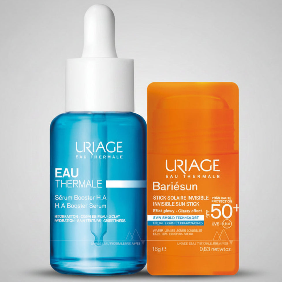 Kit HYDRA PLAYA Agua Termal Suero Ácido Hialurónico 1.5% GRATIS Bariésun Stick Invisible X 18gr