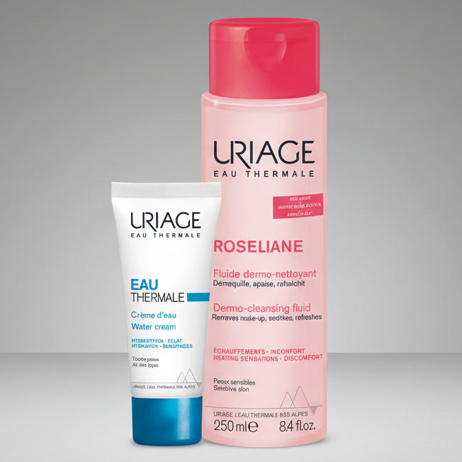 Kit Uriage Agua Termal Crema Ligera X 40ml GRATIS Uriage Roséliane Dermo-Limpiador x 250ml