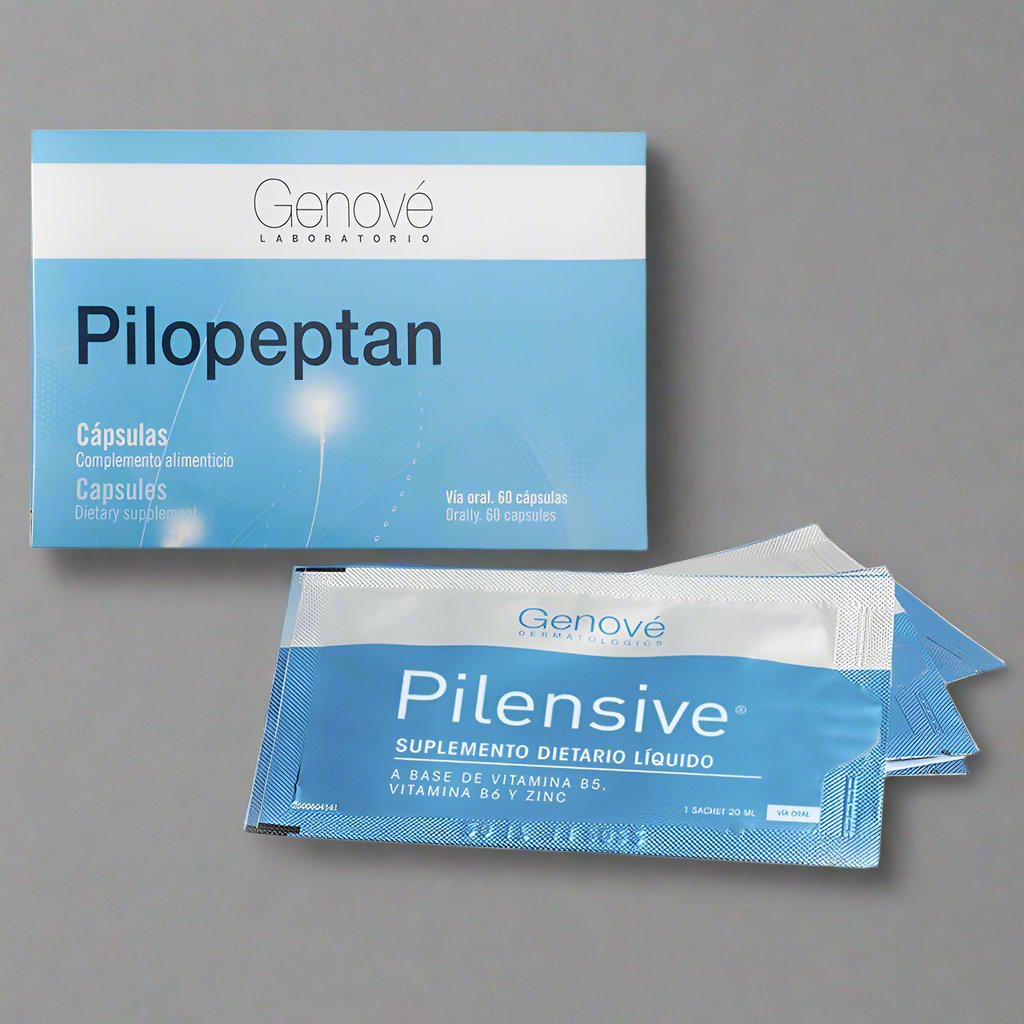 Kit 2x1 Pilopeptan 60 Cápsulas GRATIS 15 sobres de Pilensive