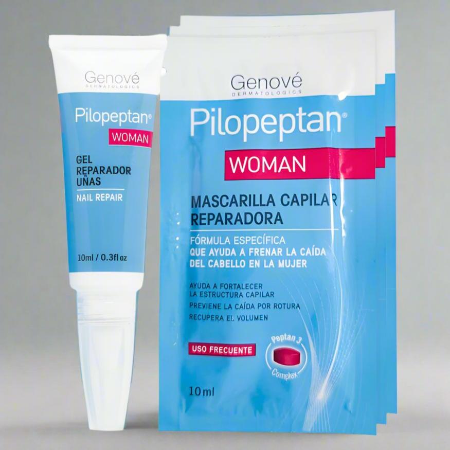 Kit Pilopeptan Woman Uñas - lleva GRATIS 15 sobres x 10ml de Pilopeptan Woman Mascarilla