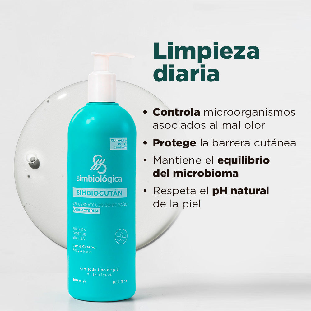 Simbiocután Gel Dermatologico De Baño x 500 ml