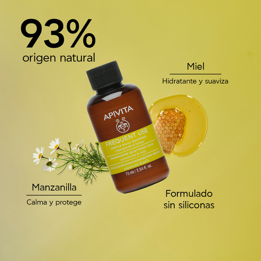 Apivita Shampoo Cuidado diario X 75ml
