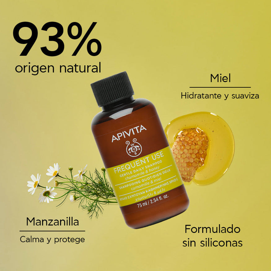 Apivita Shampoo Cuidado diario X 75ml