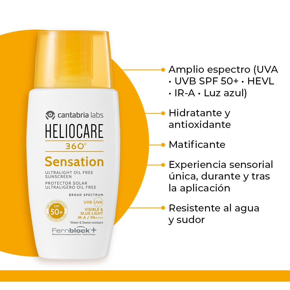 Heliocare 360° Sensation x 50ml - Protección solar x 50ml