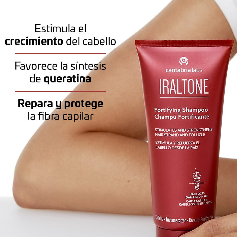 Iraltone champu fortificante x 200ml - Prevención caída - Pelo