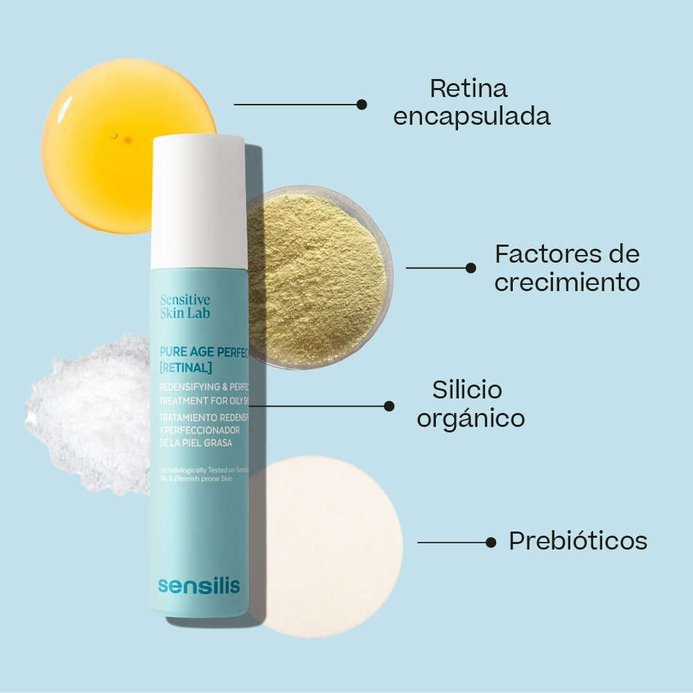 Kit PIEL PERFECTA Pure Age Perfection Cicakn Serum x 30ml GRATIS Pure Age Perfection (Retinal) x 50ml
