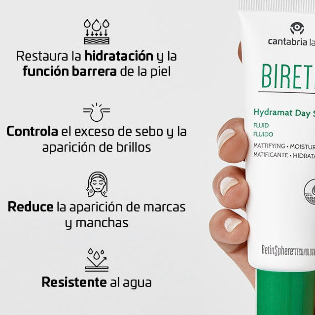 Biretix Hydramat Day SPF30 x 50ml - Anti Imperfecciones.