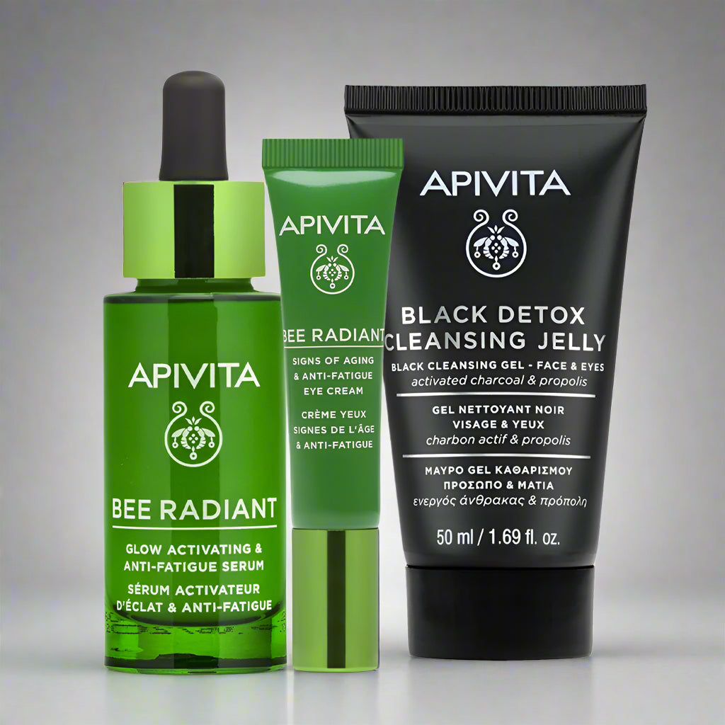 COMBO PRIMERAS ARRUGAS compra Bee Radiant Serum GRATIS contorno ojos + GRATIS Black Detox 50ml