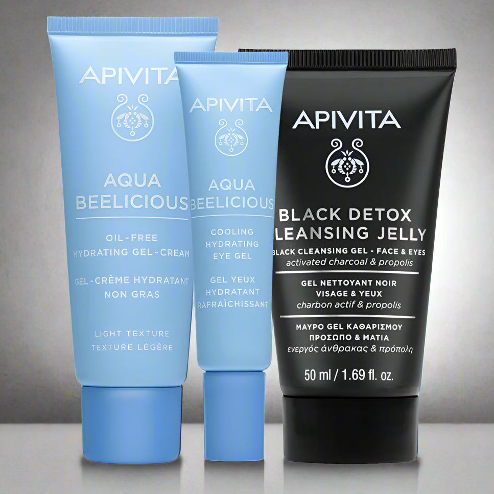 COMBO HIDRATACION compra Aqua Beelicious Gel GRATIS contorno ojos + GRATIS Black Detox 50ml