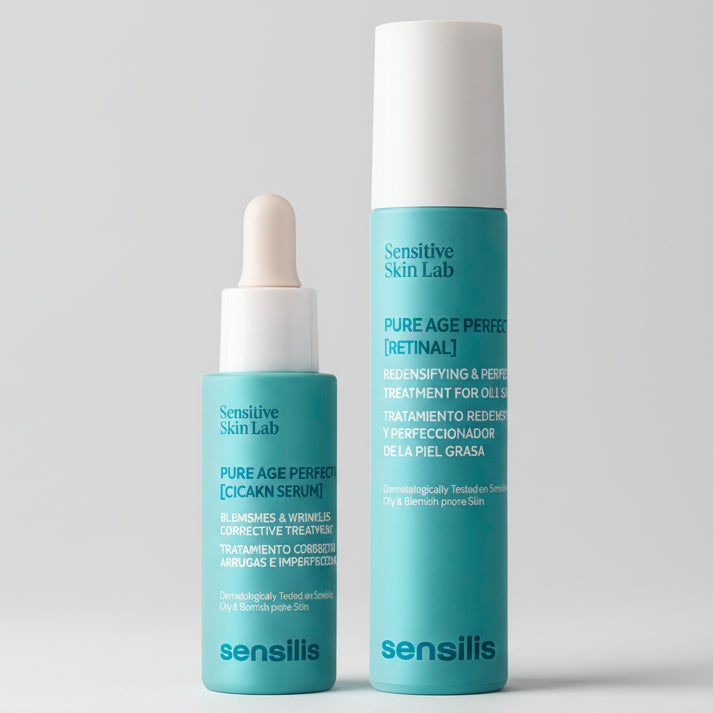 Kit PIEL PERFECTA Pure Age Perfection Cicakn Serum x 30ml GRATIS Pure Age Perfection (Retinal) x 50ml