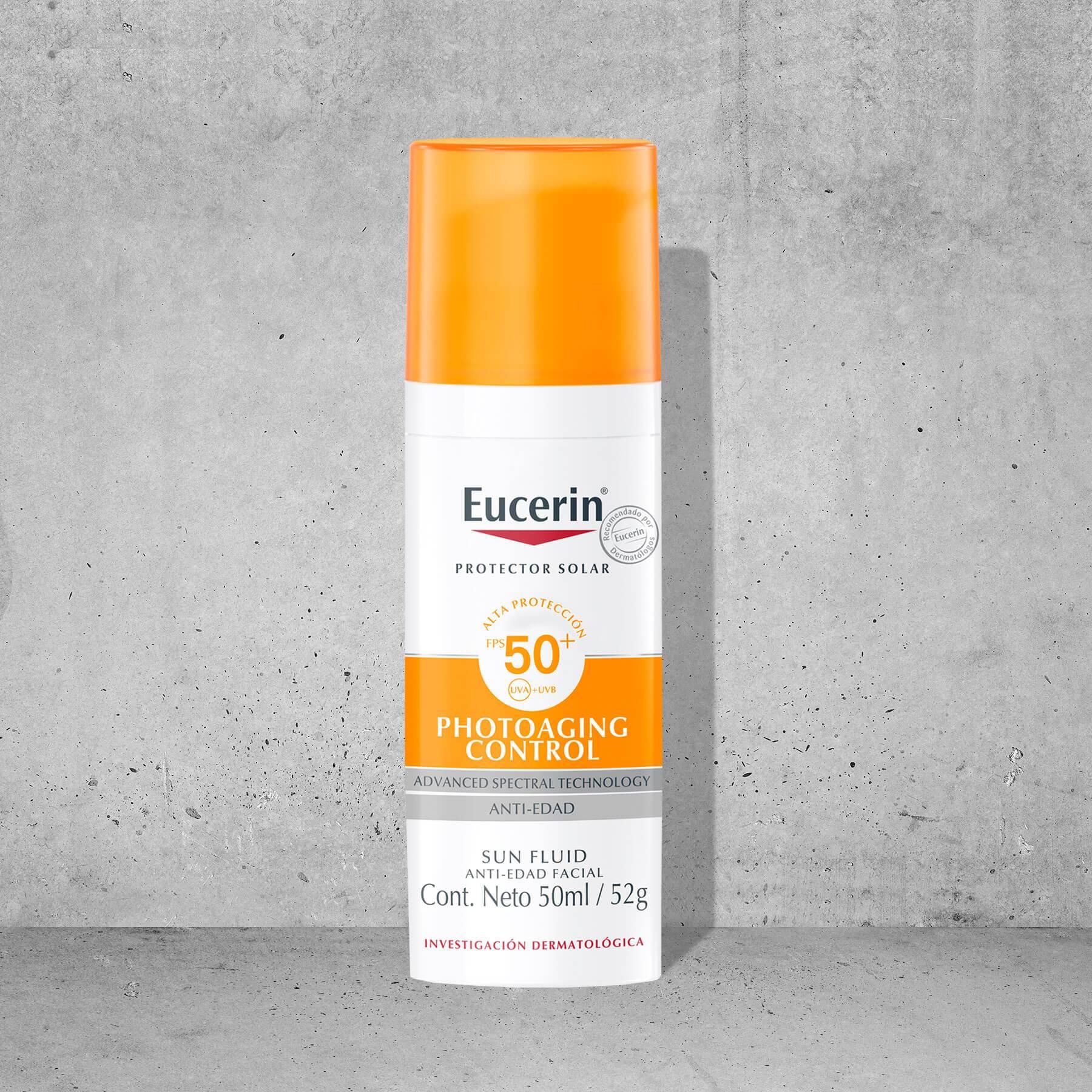 Eucerin Sun Fluid Anti Edad SPF 50 - Protector solar - Dermarket Colombia