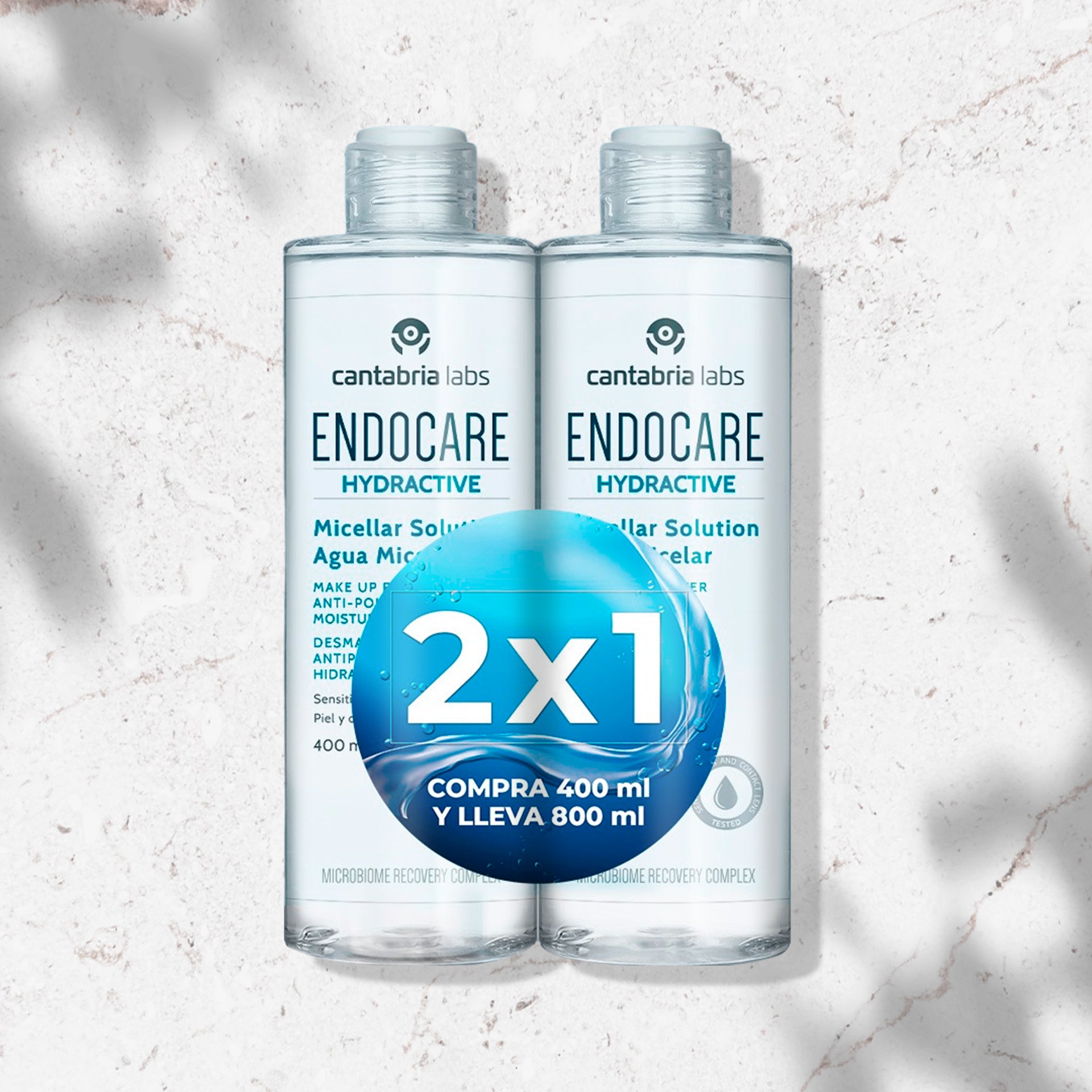 Kit Endocare Hydractive X 400ml X 2unidades
