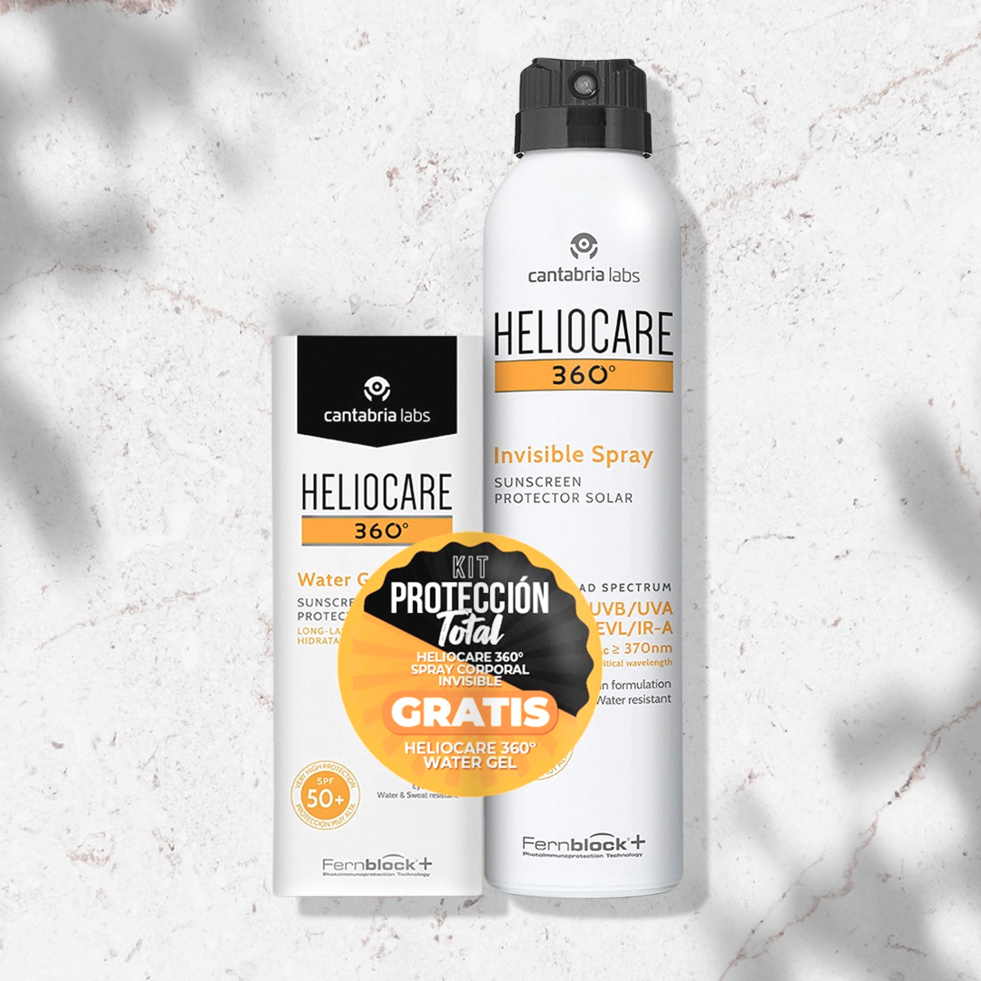 Kit Heliocare spray invisible 360 GRATIS Heliocare Water gel